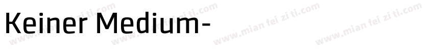 Keiner Medium字体转换